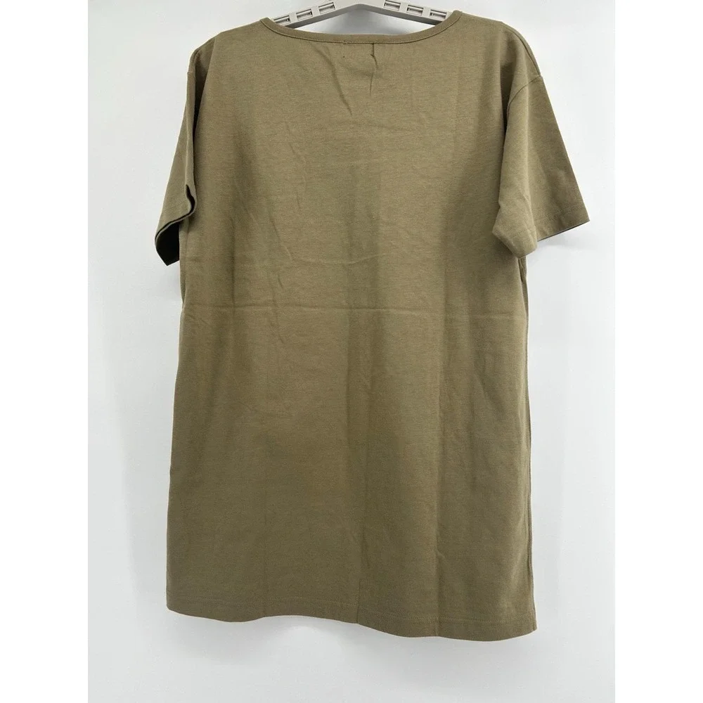 Evex By Krizia Vintage Men's T-shirt Size 40 Tiger‎ Sand Green